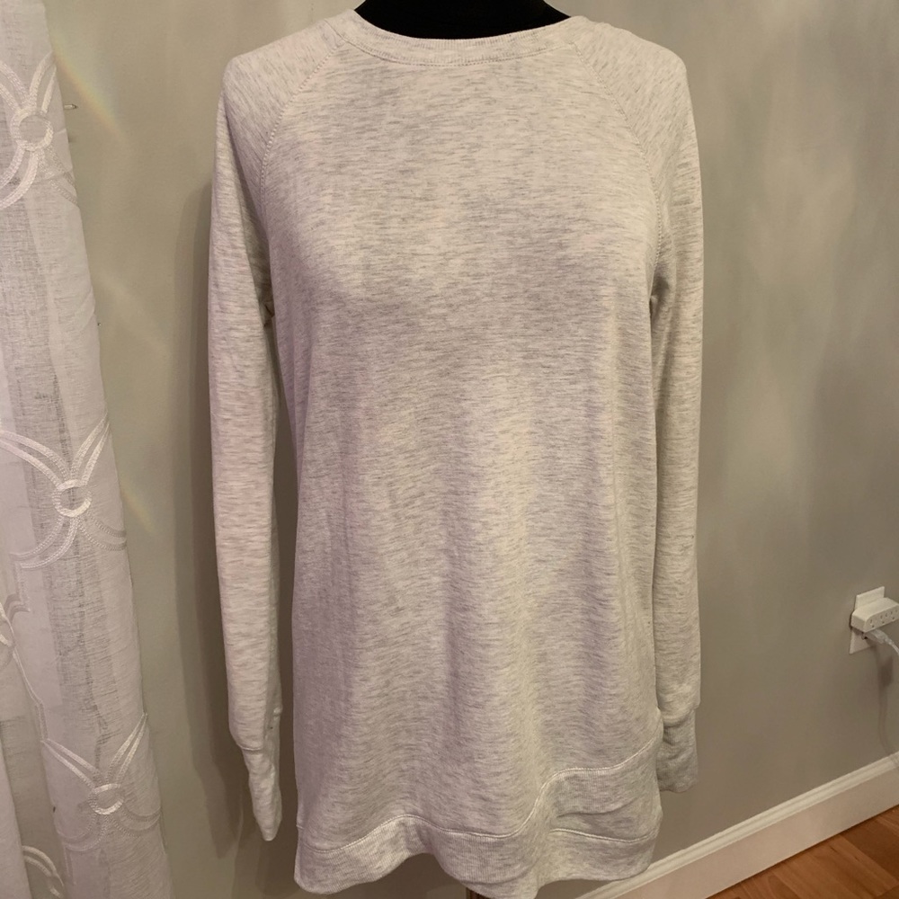 Gray Fleece Lined Crewneck